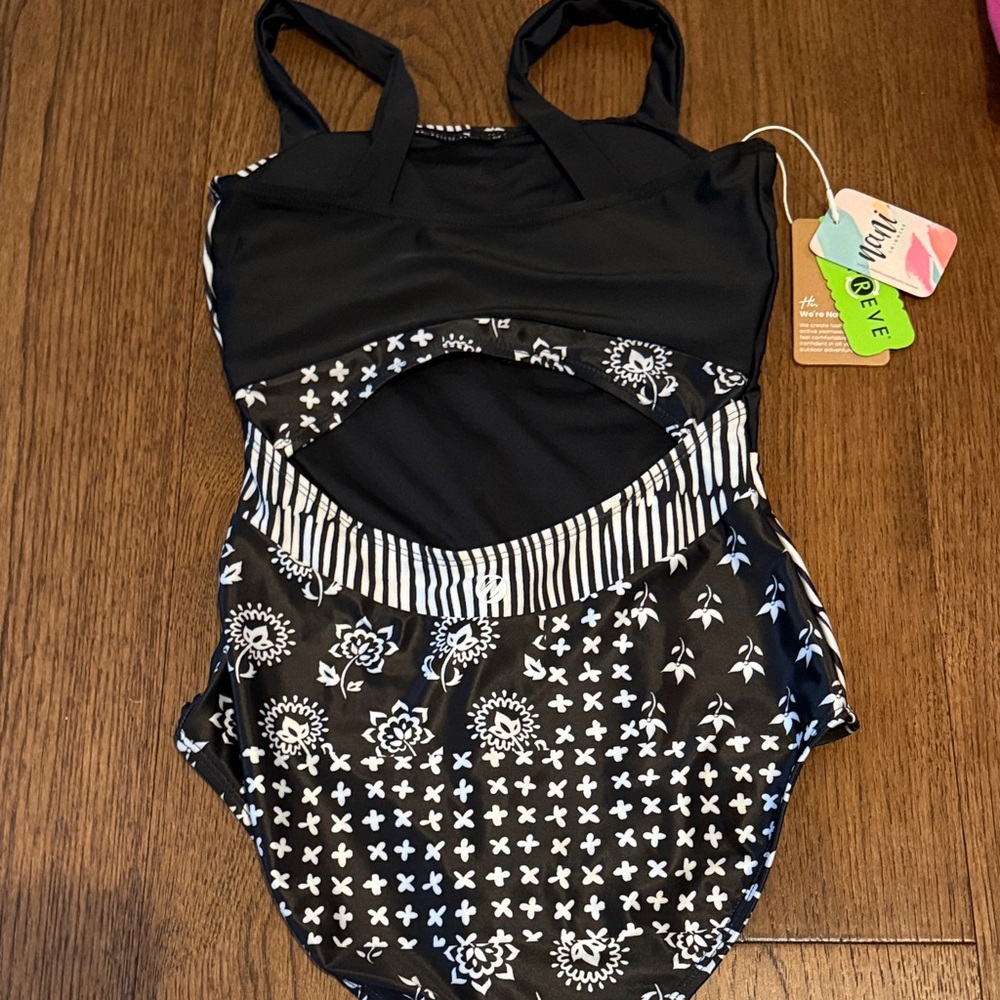 nani Patchwork Black and White Swimsuit - Picture 3 of 7